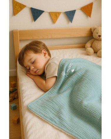 couverture enfant maternelle, couverture sieste personnalisée