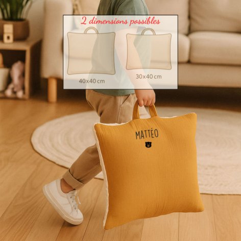 coussin sieste maternelle personnalisé