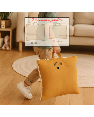 coussin sieste maternelle personnalisé