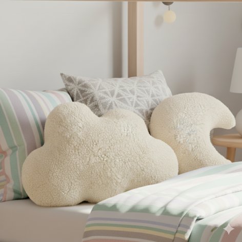coussin nuage sherpa