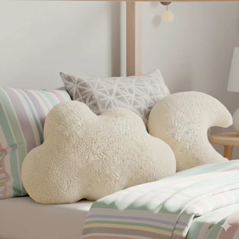 coussin nuage sherpa