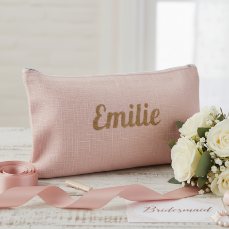 pochette personnalisée prénom cadeau demoiselle d'honneur