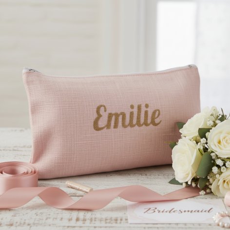 pochette personnalisée prénom cadeau demoiselle d'honneur