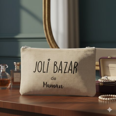 pochette joli bazar de maman, cadeau fête des mères, cadeau maman