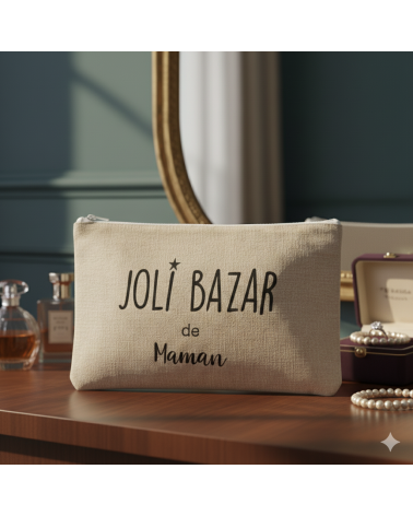 pochette joli bazar de maman, cadeau fête des mères, cadeau maman