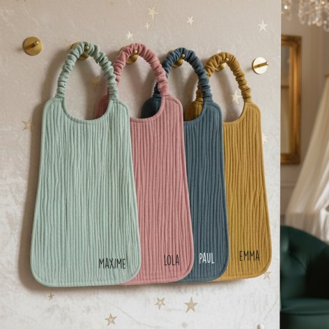 bavoir élastique maternelle personnalisé