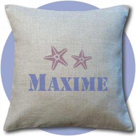 Coussin personnalisé école maternelle crèche