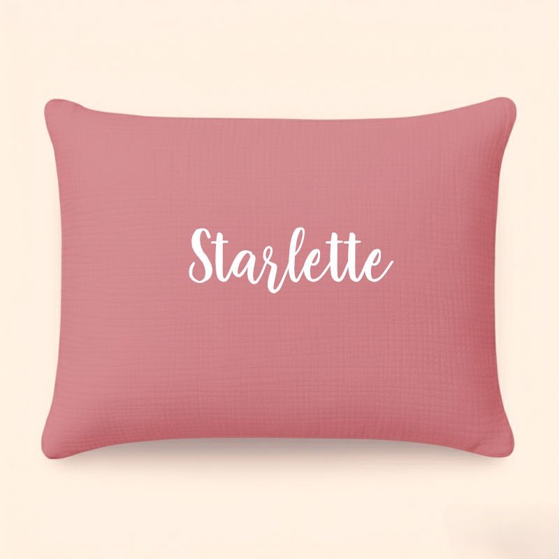 Coussin personnalisé naissance fille garçon fait main