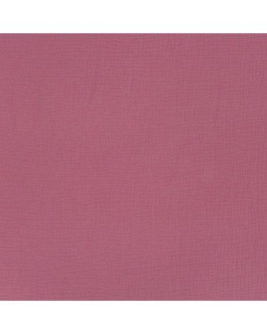 double gaze de coton vieux rose