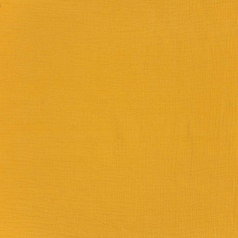 double gaze de coton ocre jaune