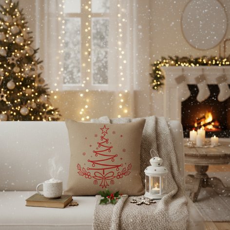 coussin de noël