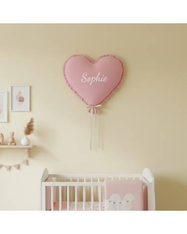 ballon coeur mural personnalisé