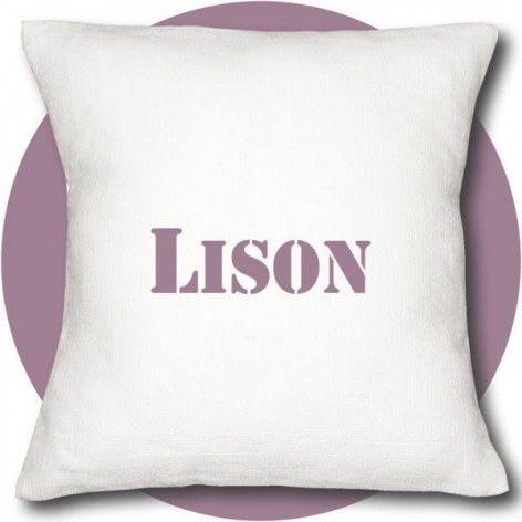 Coussin personnalisé école maternelle crèche