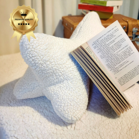 coussin os de lecture fausse fourrure sherpa moumoute