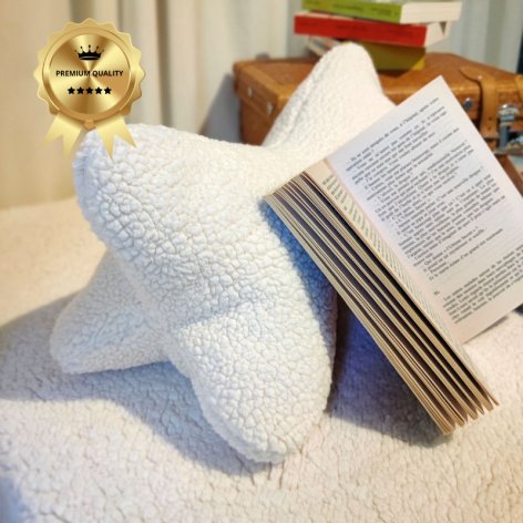 coussin os de lecture fausse fourrure sherpa moumoute