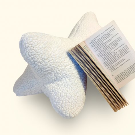 coussin os de lecture fausse fourrure sherpa moumoute