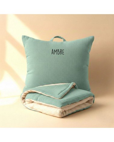kit sieste école maternelle coussin et couverture