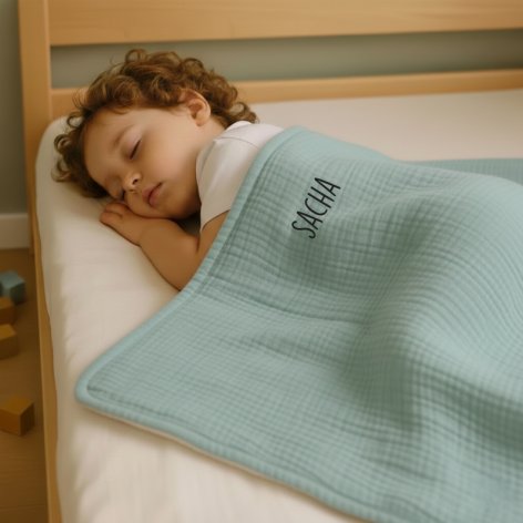 couverture enfant maternelle, couverture sieste personnalisée