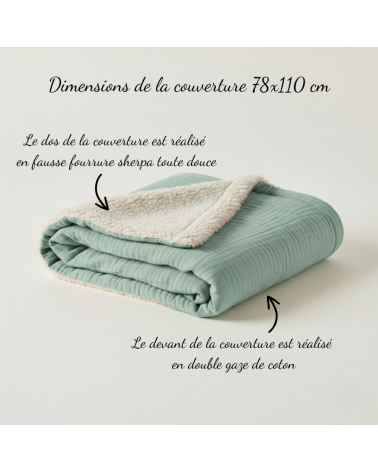 couverture enfant maternelle, couverture sieste personnalisée