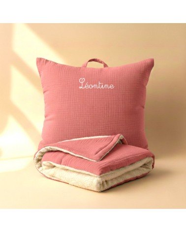 kit sieste maternelle coussin et couverture