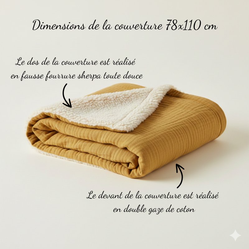 couverture enfant maternelle, couverture sieste personnalisée