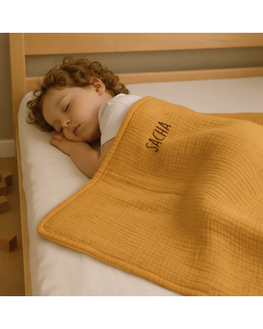 couverture enfant maternelle, couverture sieste personnalisée