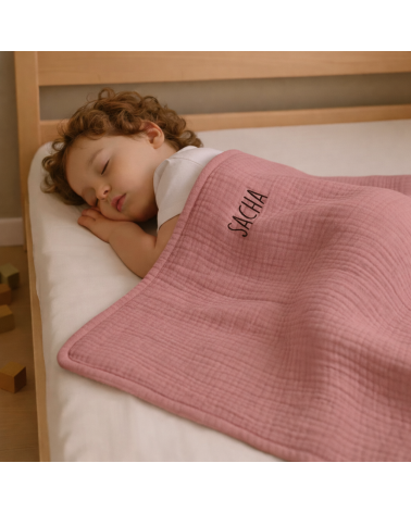 couverture enfant maternelle, couverture sieste personnalisée