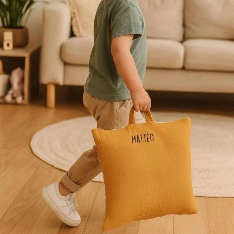 coussin sieste maternelle personnalisé