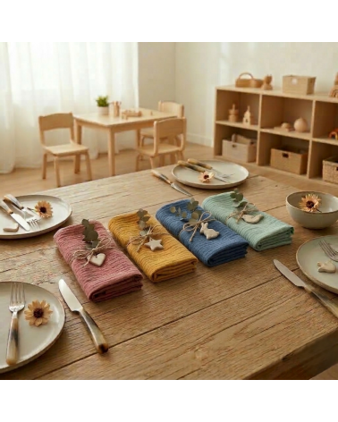 serviette de table enfant personnalisable cantine
