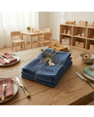 serviette de table enfant personnalisable cantine