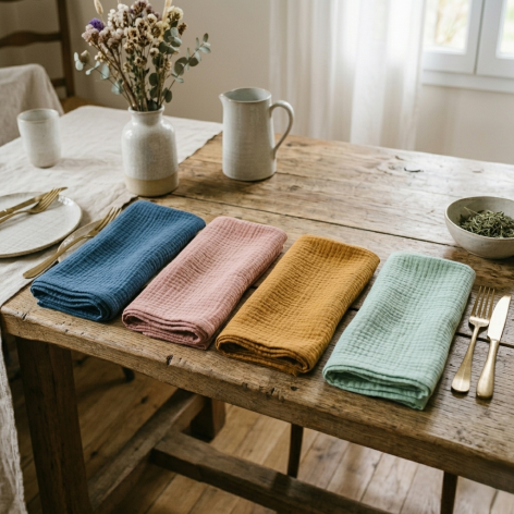 serviette de table enfant personnalisable cantine