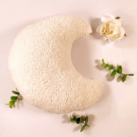 coussin lune en sherpa