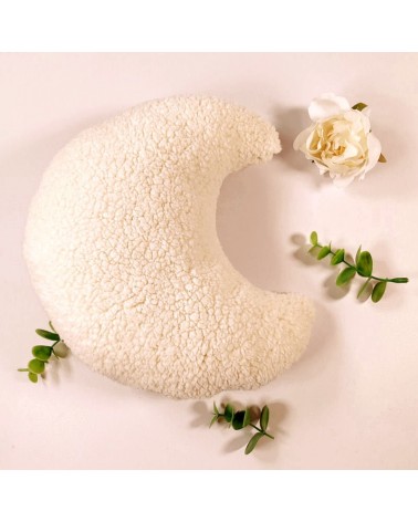 coussin lune en sherpa