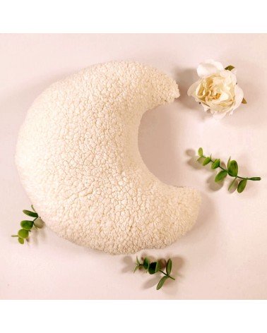 coussin lune en sherpa