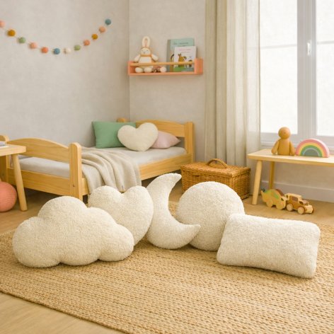 coussins formes en sherpa