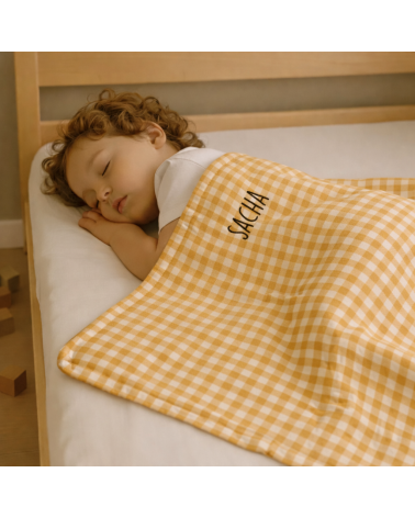 couverture enfant maternelle, couverture sieste personnalisée