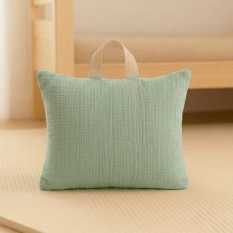 Coussin sieste école maternelle à personnaliser 25x35 cm céladon