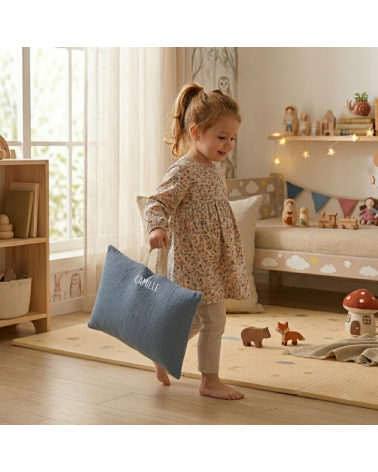 Coussin sieste école maternelle à personnaliser 25x35 cm