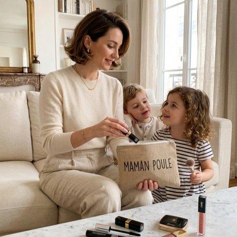pochette maman poule, cadeau fête des mères, cadeau maman