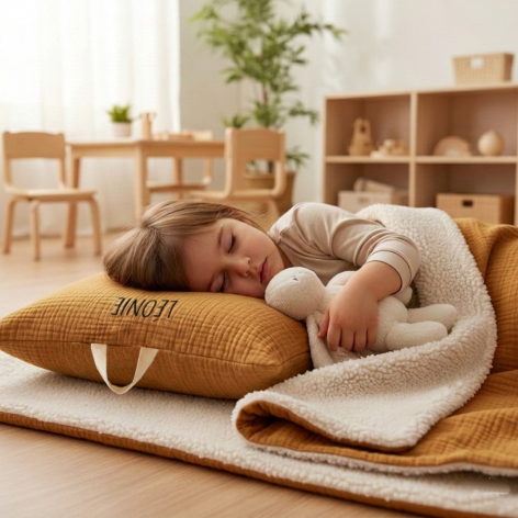 kit de sieste personnalisé ocre