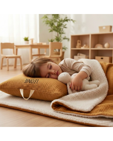 kit de sieste personnalisé ocre
