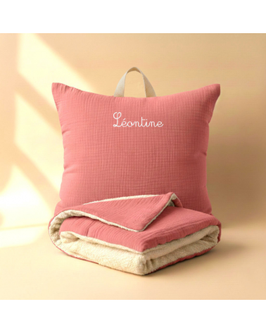 kit sieste maternelle coussin et couverture