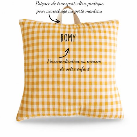 coussin sieste maternelle personnalisé