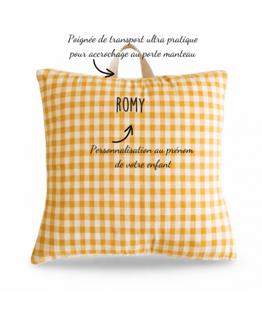 coussin sieste maternelle personnalisé