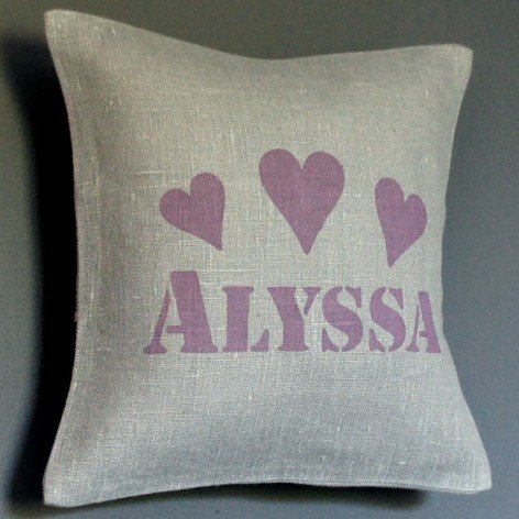 Coussin personnalisé école maternelle crèche