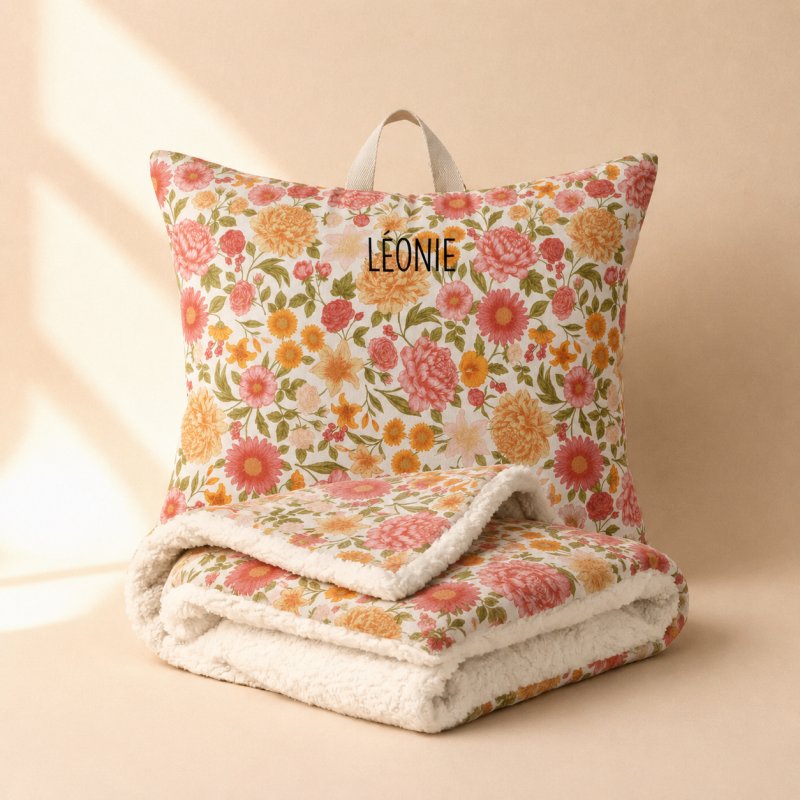kit de sieste personnalisé fleurs
