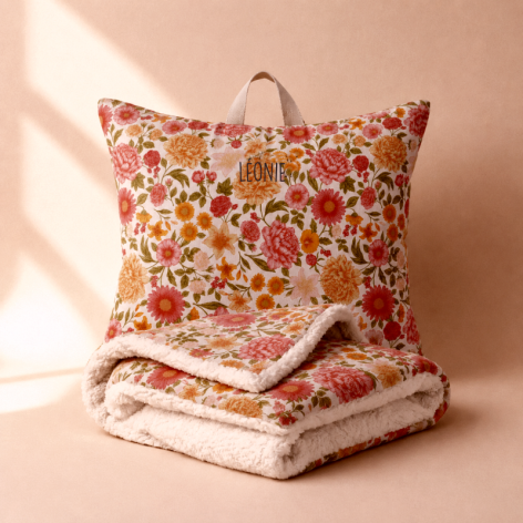 kit de sieste personnalisé fleurs