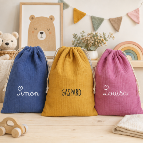 sac pochon maternelle multi usage personnalisé