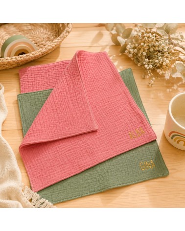 serviette de table enfant personnalisable cantine