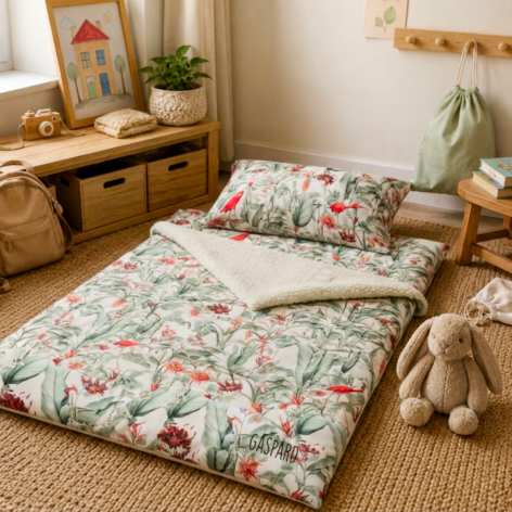 couverture maternelle motif ibis